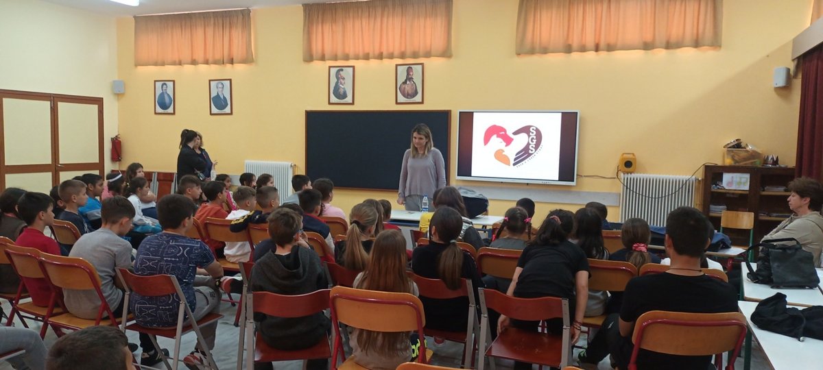 Save a Greek Stray" with the educational program "Following a Quadruped Friend: The World of Pets" visited the primary schools of Pyrgos.